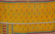 vintage sari kantha throw blanket