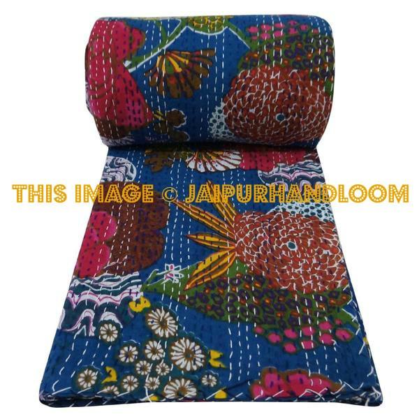 kantha throw blankets and Quilts