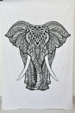 large elephant tapestries hippie trippie college tapestry psychedelic dorm tapestry-Jaipur Handloom