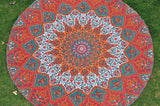 living room wall tapestry bohemian round mandala poster cotton yoga mats-Jaipur Handloom