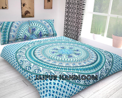 magical bird evolution queen mandala bedding set with pillow cases - Gelt-Jaipur Handloom
