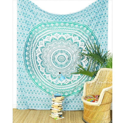 mandala bedspread-Jaipur Handloom