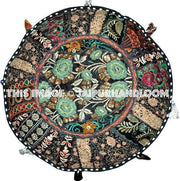 patchwork pouf-Jaipur Handloom