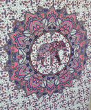 pink elephant mandala tapestry hippie psychedelic dorm tapestries-Jaipur Handloom