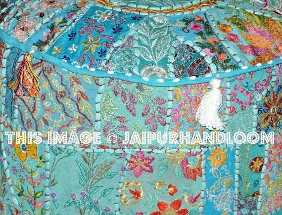 pouffe pouffes-Jaipur Handloom