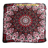 Psychedelic Mandala Seating Ottoman Huge Indian Floor Pillow Case-Jaipur Handloom