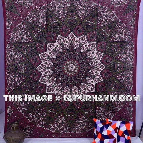 psychedelic sun & star tapestries dorm room hippie tapestry wall hanging-Jaipur Handloom