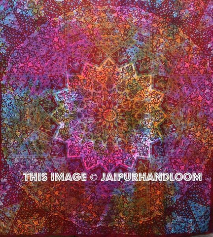 psychedelic tapestry handmade tie dye tapestries dorm room tapestries-Jaipur Handloom