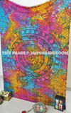 psychedelic tie dye mandala tapestry wall hangings tapestries for dorms-Jaipur Handloom