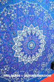 purple mandala tapestry psychedelic dorm tapestry college room wall hanging-Jaipur Handloom