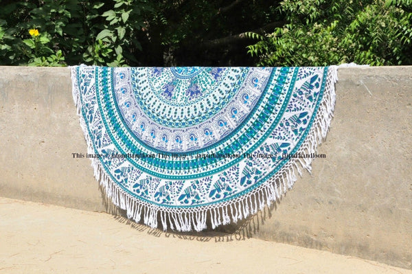 round mandala tapestry-Jaipur Handloom