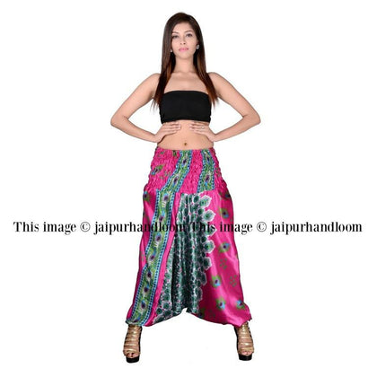 silk harem pants boho yoga legging wide leg women pants