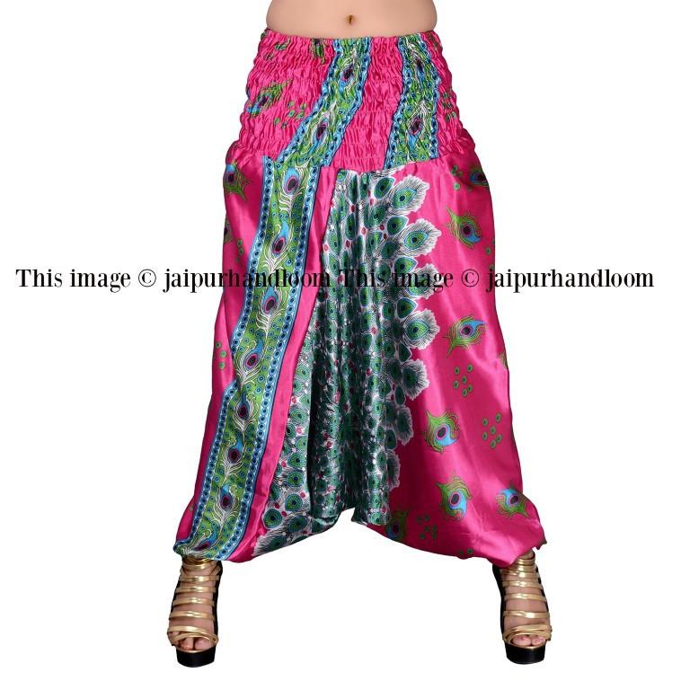 silk harem pants boho yoga legging wide leg women pants