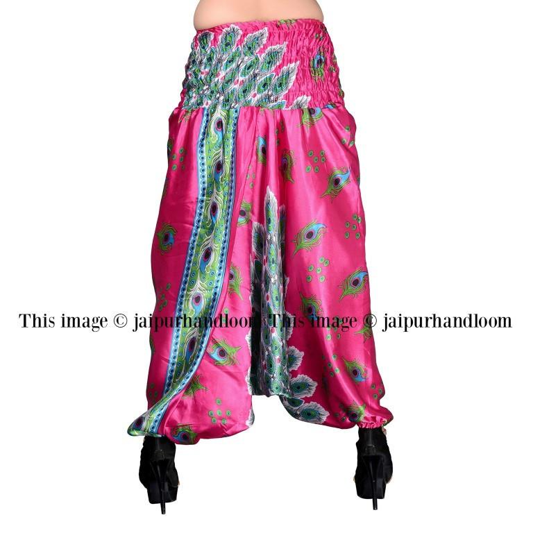 silk harem pants boho yoga legging wide leg women pants