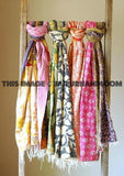 silk kantha scarf wholesale 10 pc-Jaipur Handloom