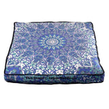 Star Mandala Tapestry Indian Floor Pillow Meditation Cushion Cover Square Pouf-Jaipur Handloom