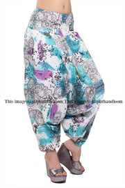 thai fisherman pants 2 in 1 party dress wide leg palazzo pants-Jaipur Handloom