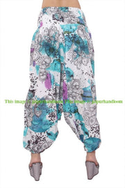 thai fisherman pants 2 in 1 party dress wide leg palazzo pants-Jaipur Handloom