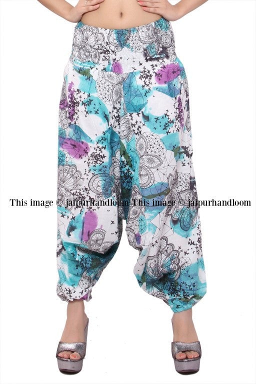 thai fisherman pants 2 in 1 party dress wide leg palazzo pants-Jaipur Handloom