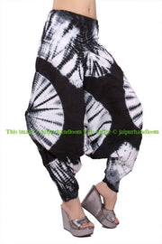 tie dye harem pants mens yoga pants unisex yoga trousers-Jaipur Handloom