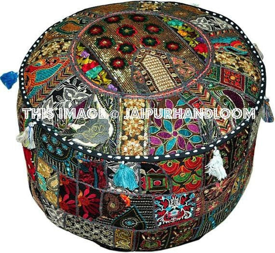 traditional indian poufs-Jaipur Handloom