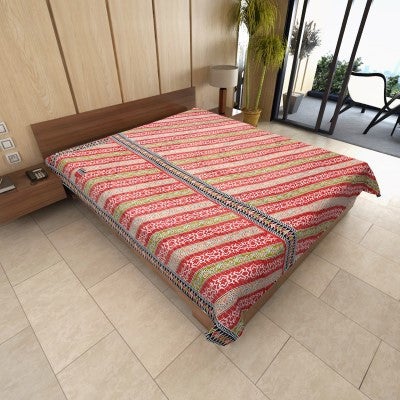 twin kantha bedspread indian sari quilted bedding vintage kantha throw-Jaipur Handloom