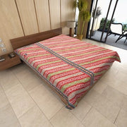 twin kantha bedspread indian sari quilted bedding vintage kantha throw-Jaipur Handloom