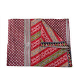 twin kantha bedspread indian sari quilted bedding vintage kantha throw-Jaipur Handloom