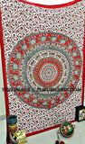 twin mandala bedding indian tapestry decorative door curtains drapes-Jaipur Handloom