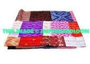 vintage kantha blankets silk kantha throws sari blankets Patola-Jaipur Handloom