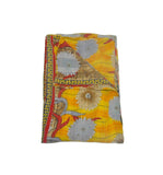 floral kantha quilt throw blanket