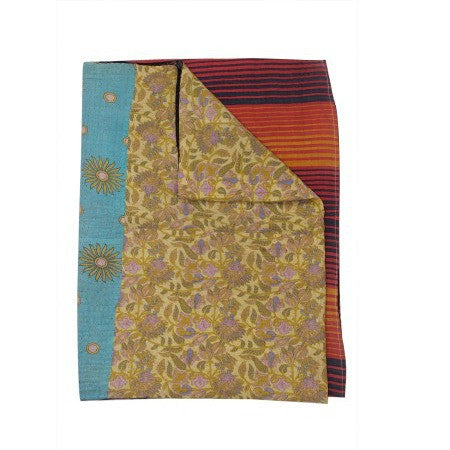 Vintage Kantha Throw Indian Handmade Kantha Quilt Bedspread-Jaipur Handloom