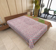 Vintage sari kantha throw gudri - AS40-Jaipur Handloom