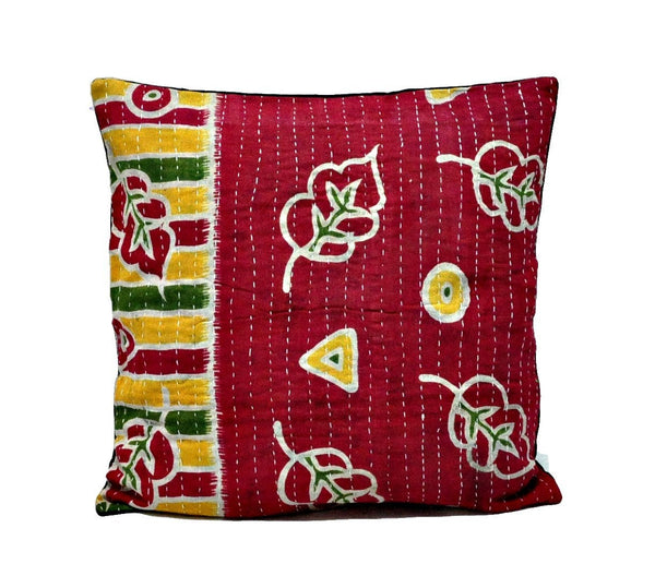 vintage sofa pillow covers boho bedroom sham pillows indian kantha cushions - NS21-Jaipur Handloom