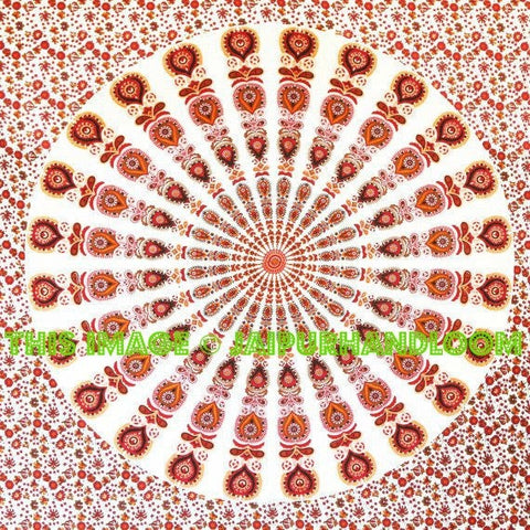 wall tapestry - Goddess Mandala Tapestry-Jaipur Handloom