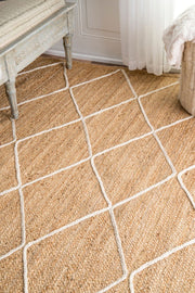 seagrass jute rug for living room/bedroom/dining room/farmhouse decor