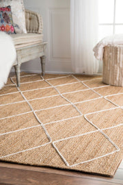 seagrass jute rug for living room/bedroom/dining room/farmhouse decor