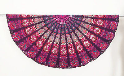 wholesale beach round throws soft beach towels round mandala blanket-Jaipur Handloom