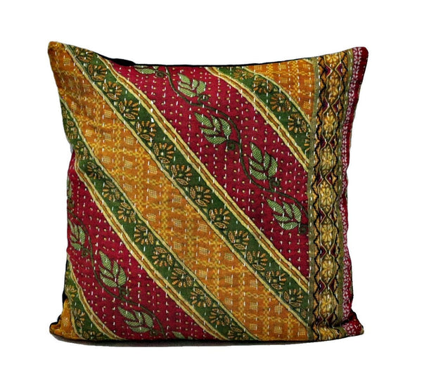 wholesale indian kantha cushions and pillows large sofa pillows floor cushions - NS9-Jaipur Handloom