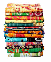 wholesale kantha quilt - set of 5 pcs indian kantha quilt vintage throw-Jaipur Handloom