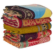 wholesale kantha quilt - set of 5 pcs indian kantha quilt vintage throw-Jaipur Handloom
