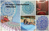 wholesale lot 50 pc cotton bohemian table cloth mandala indian bedspread-Jaipur Handloom