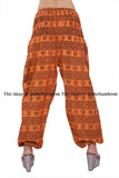 women yoga pants with pockets mens yoga pants indian yoga legging cotton baggy loose summer pants-Jaipur Handloom
