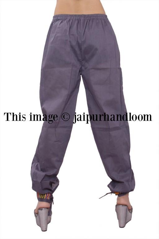 womens pants with zipper pockets bohemian yoga pants-Jaipur Handloom